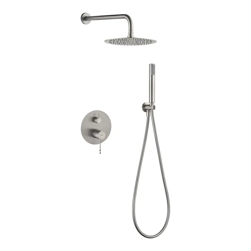 Conjunto ducha monomando empotrado Bless níquel cepillado Imex