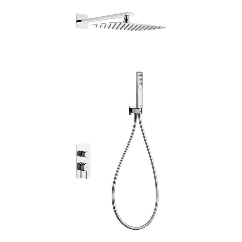 Conjunto Ducha Monomando Empotrado Firenze Cromo Imex