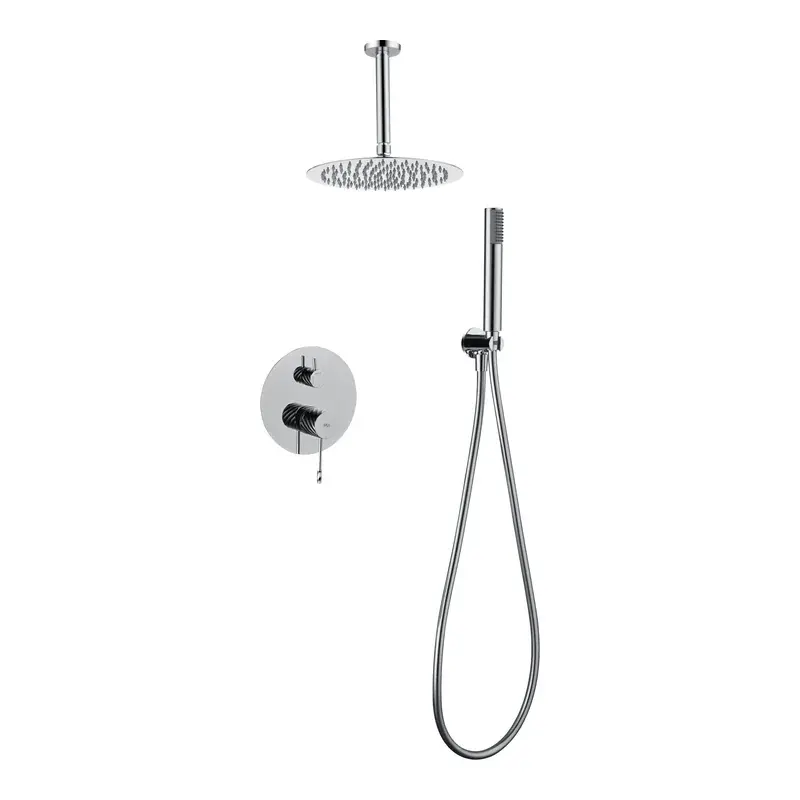 Conjunto ducha monomando empotrado Palau cromo Imex