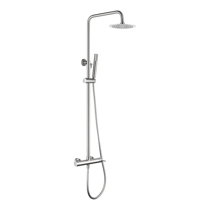 Conjunto Ducha Monomando Monza Níquel Cepillado Imex