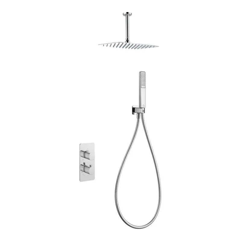 Conjunto ducha termostático empotrado Arezzo cromo Imex