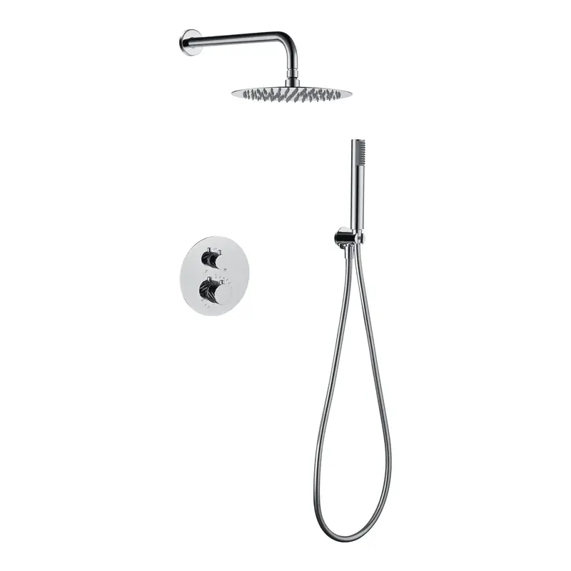 Conjunto ducha termostático empotrado Bless cromo Imex