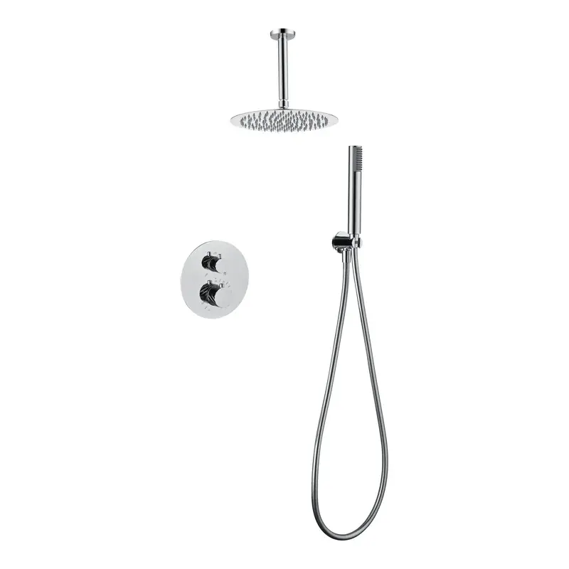 Conjunto ducha termostático empotrado Palau cromo Imex