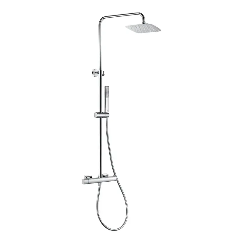 Conjunto ducha termostático Toscana cromo Imex