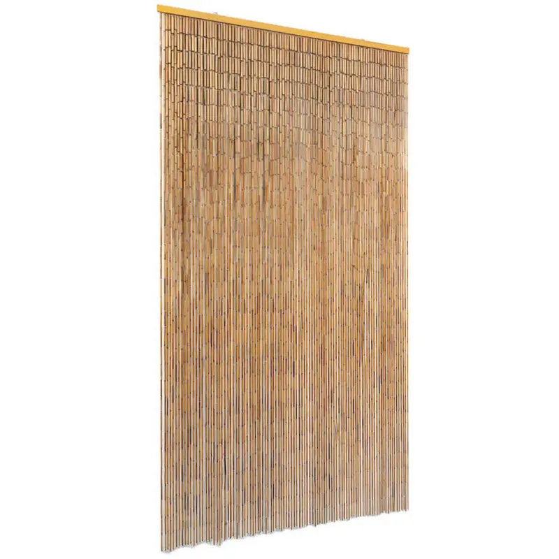 Cortina de bambú para puerta contra insectos 100x200 cm