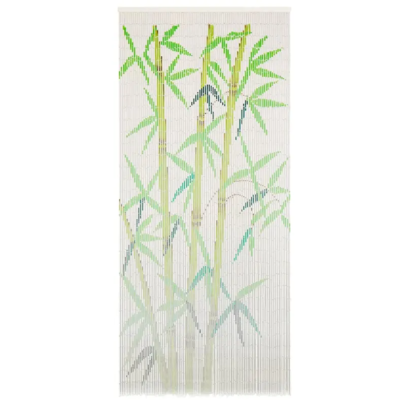 Cortina de bambú para puerta contra insectos 90x200 cm
