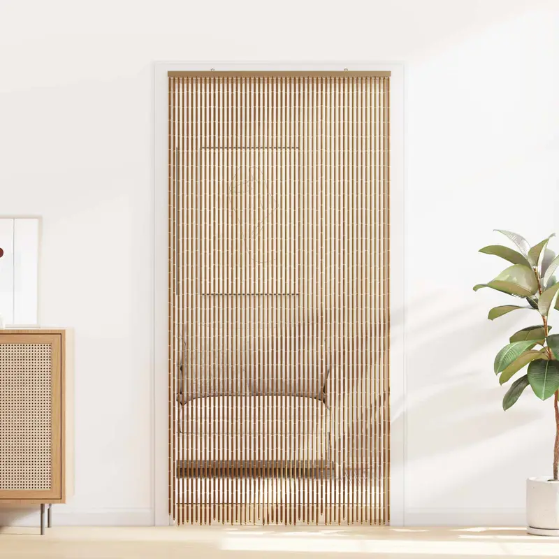 Cortina de Puerta Insectos Multicolor 100 x 200 cm Bambú