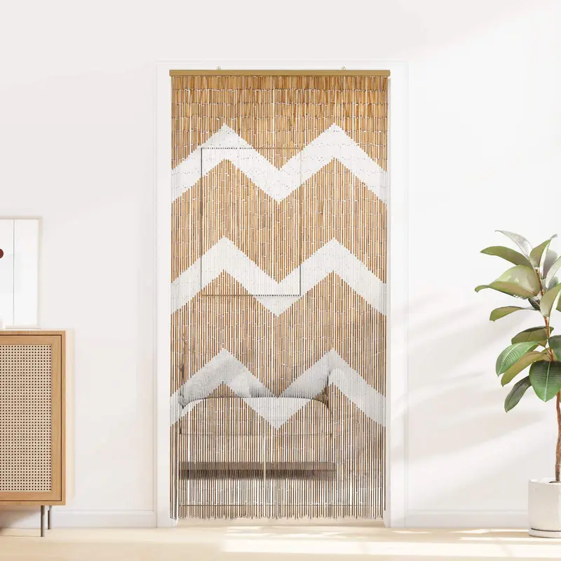 Cortina de Puerta Insectos Multicolor 200 x 100 cm Bambú