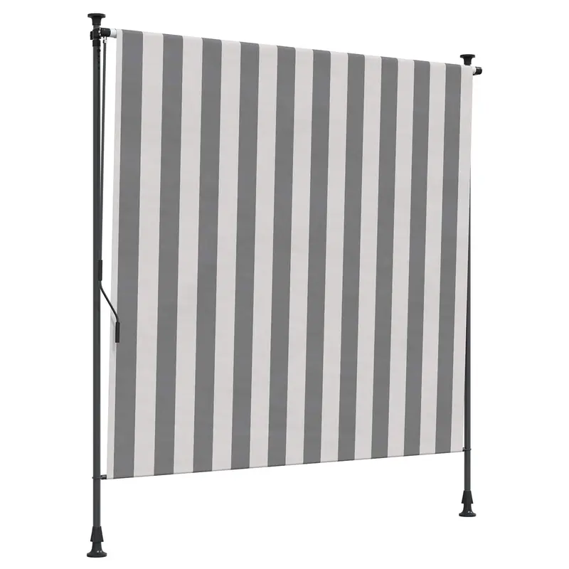 Cortina de Rodillo Exterior Antracita y Blanco 100 x 270 cm