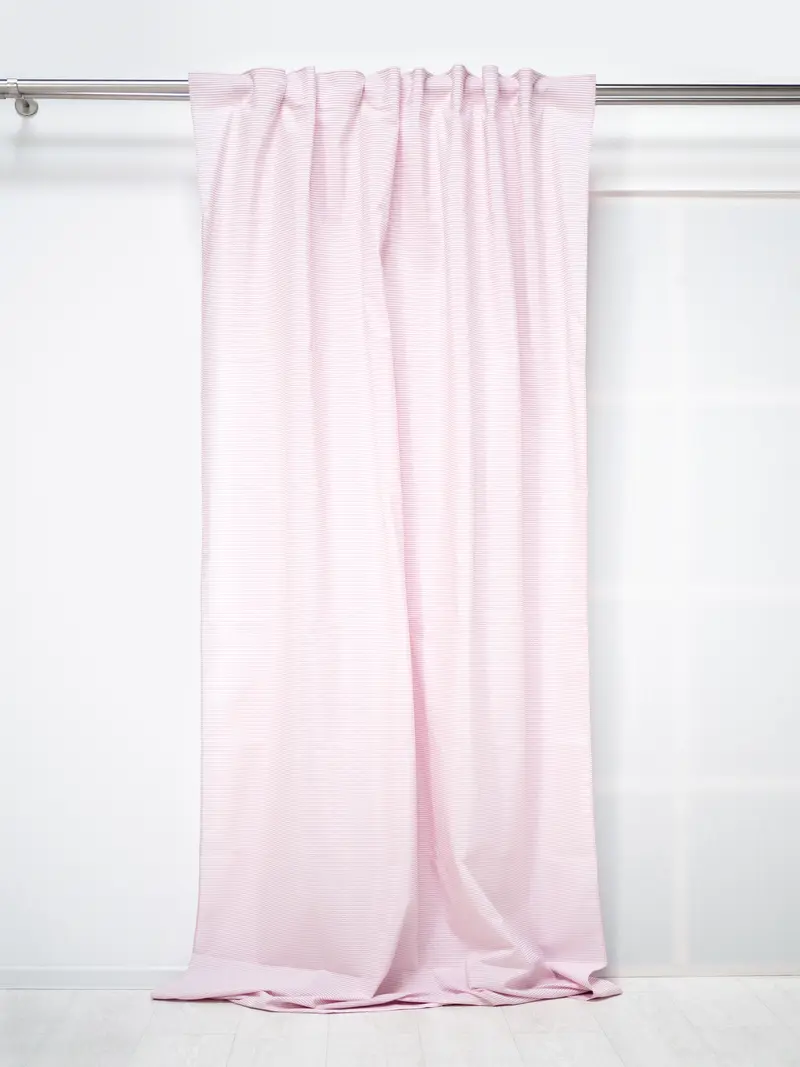 Cortina estampada Raya Rosa