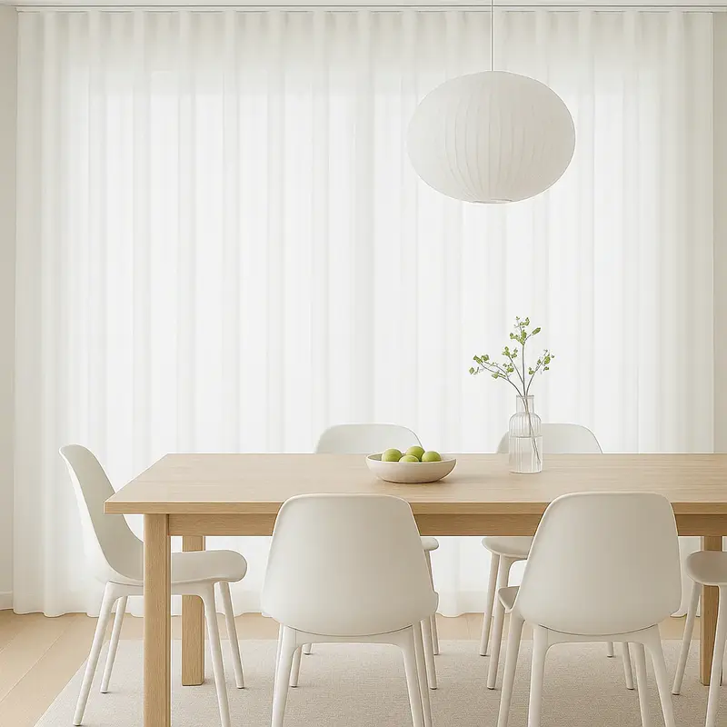 Cortina Onda Perfecta + Riel Translúcido Aspen Personalizado