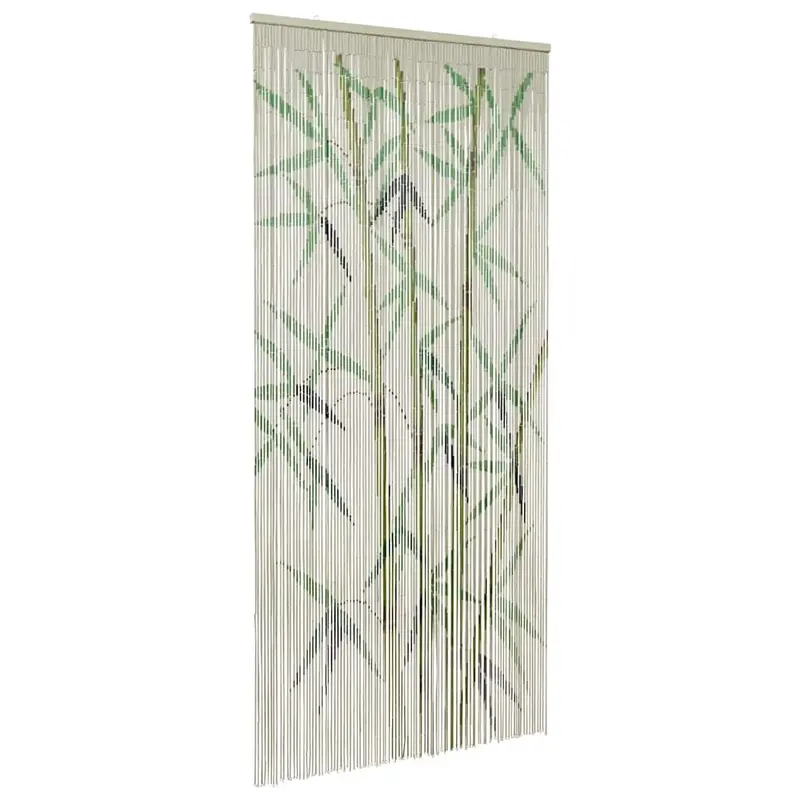 Cortina para puerta insectos estampado de bambú 100x200cm bambú