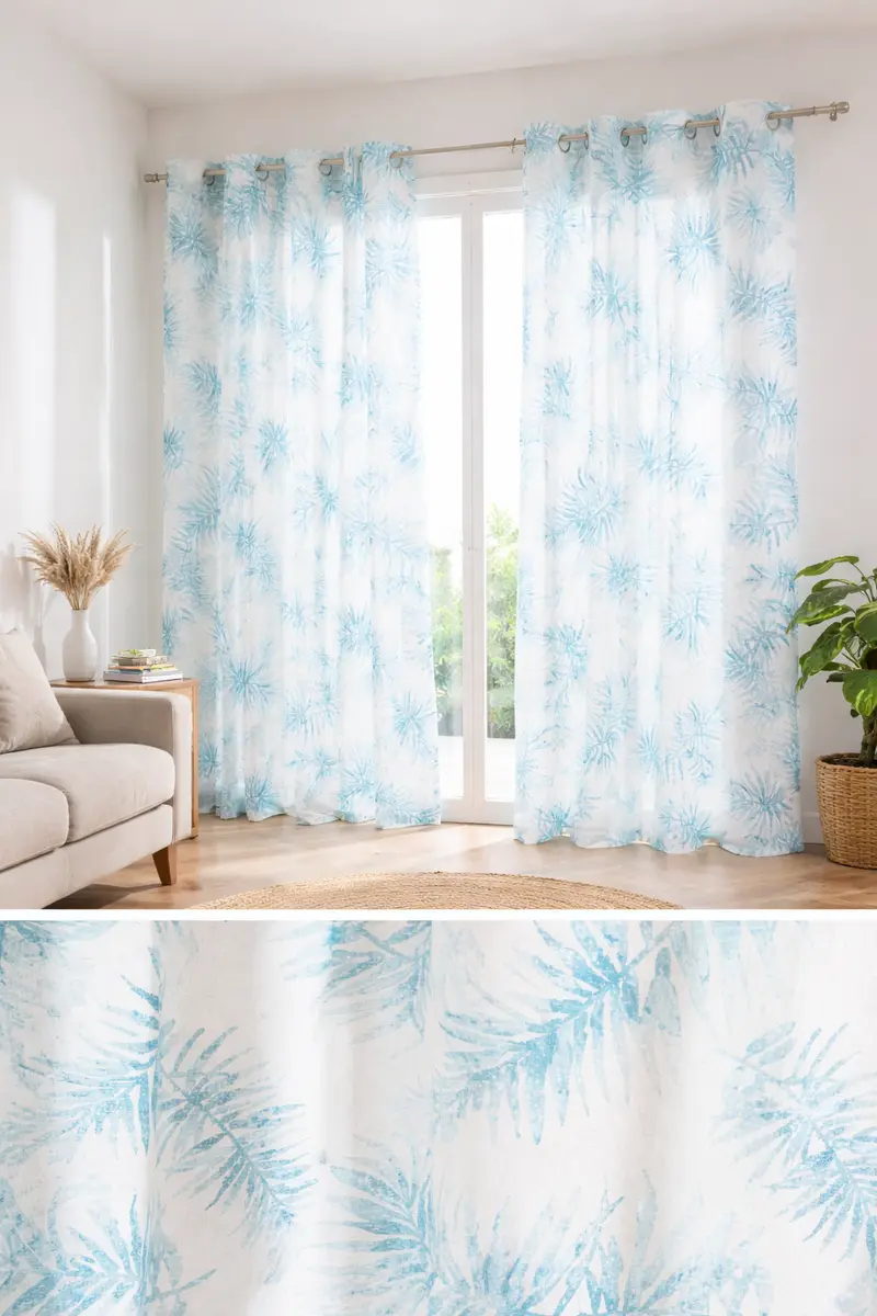 Cortina Sandel Azul