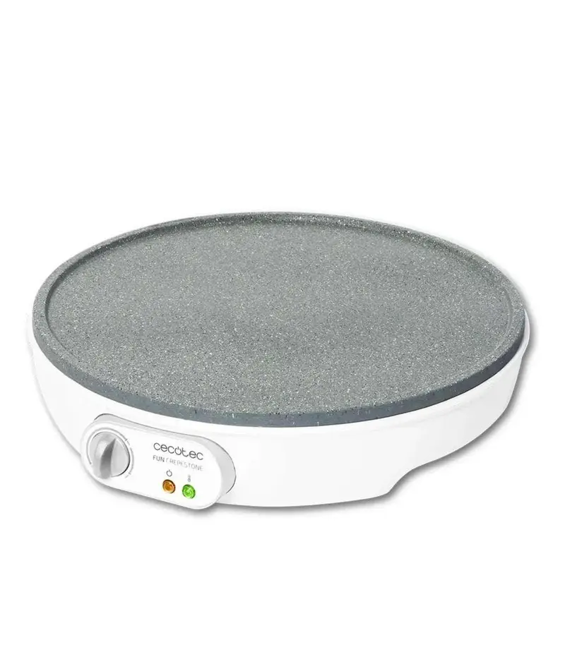 Crepera Eléctrica 1000W con Revestimiento Antiadherente y Accesorios Incluidos de Cecotec