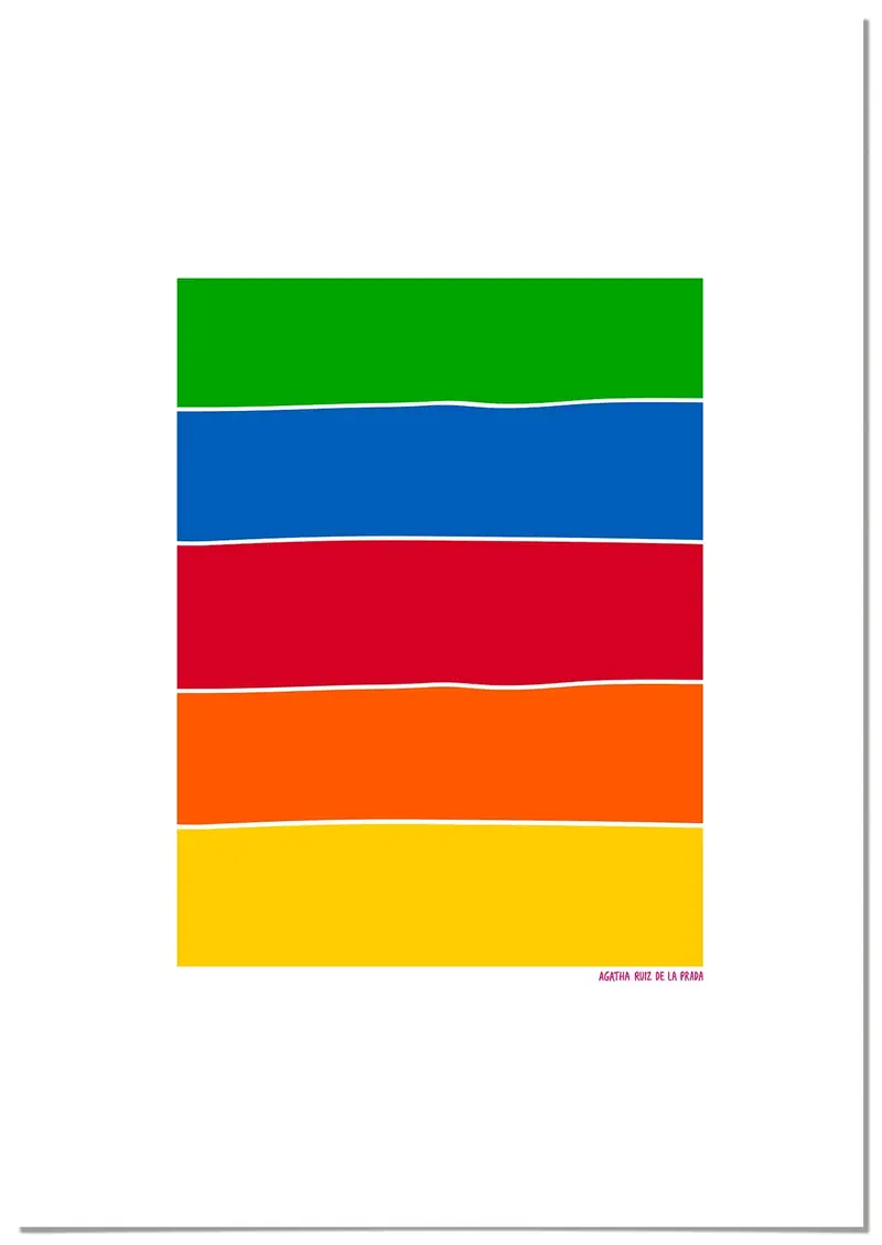 Cuadro Agatha Ruiz de la Prada Arcoíris Bandera
