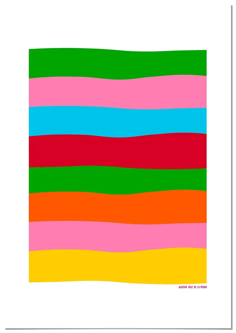 Cuadro Agatha Ruiz de la Prada Colores Líneas