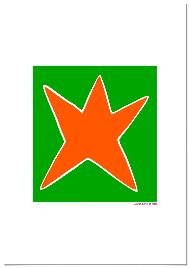 Cuadro Agatha Ruiz de la Prada Estrella Verde