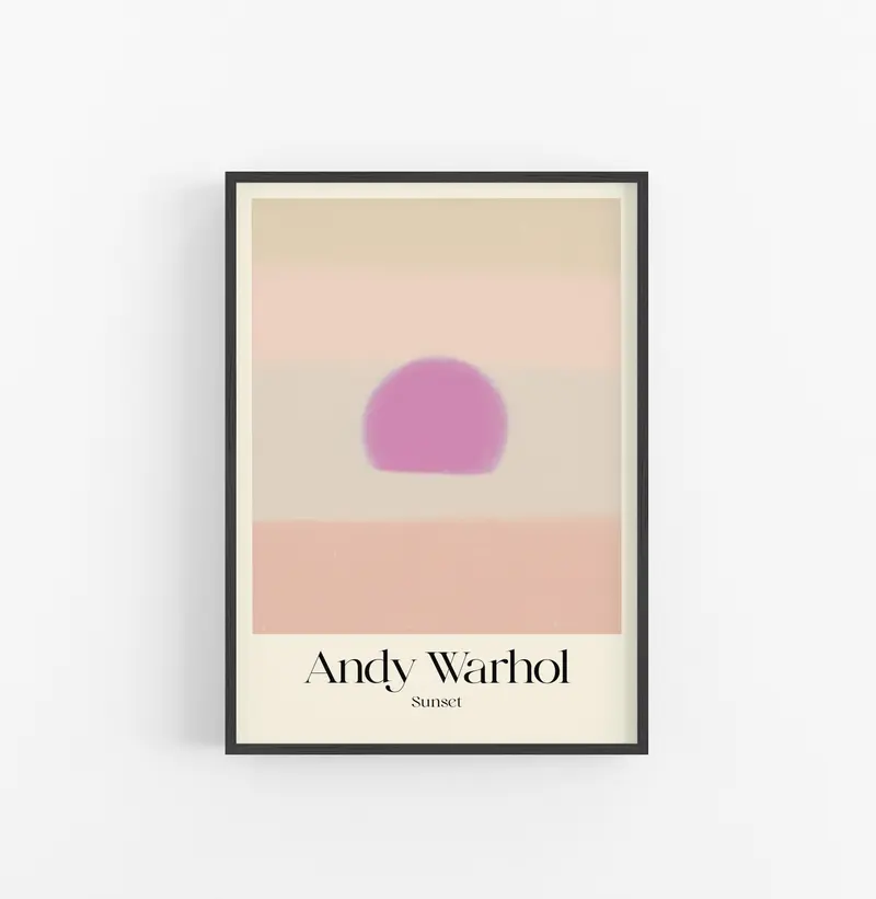 Cuadro Andy Warhol Sunset Beige