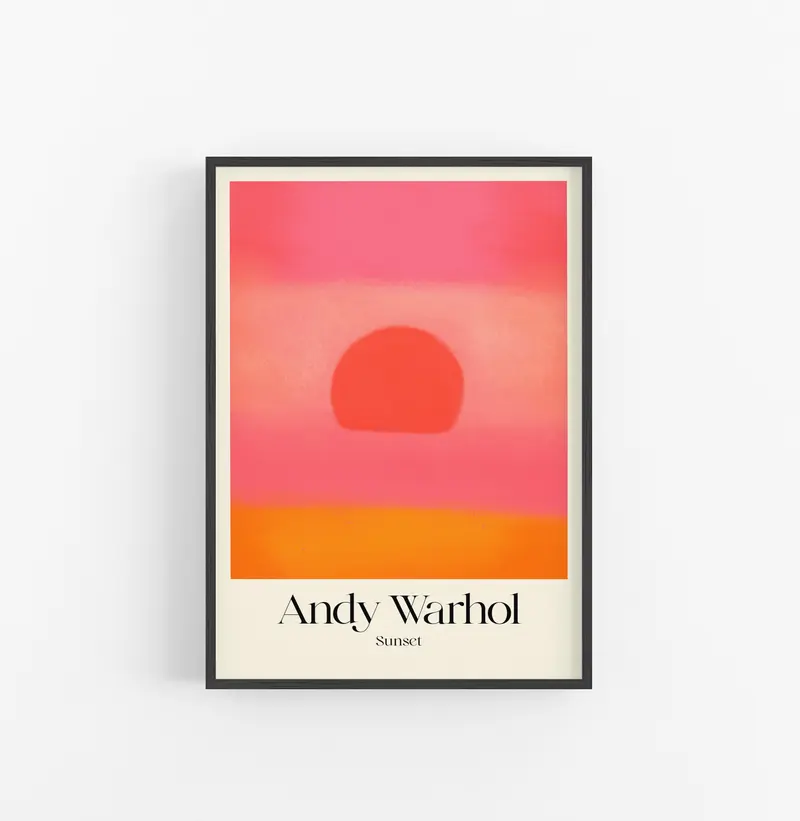 Cuadro Andy Warhol Sunset Pink