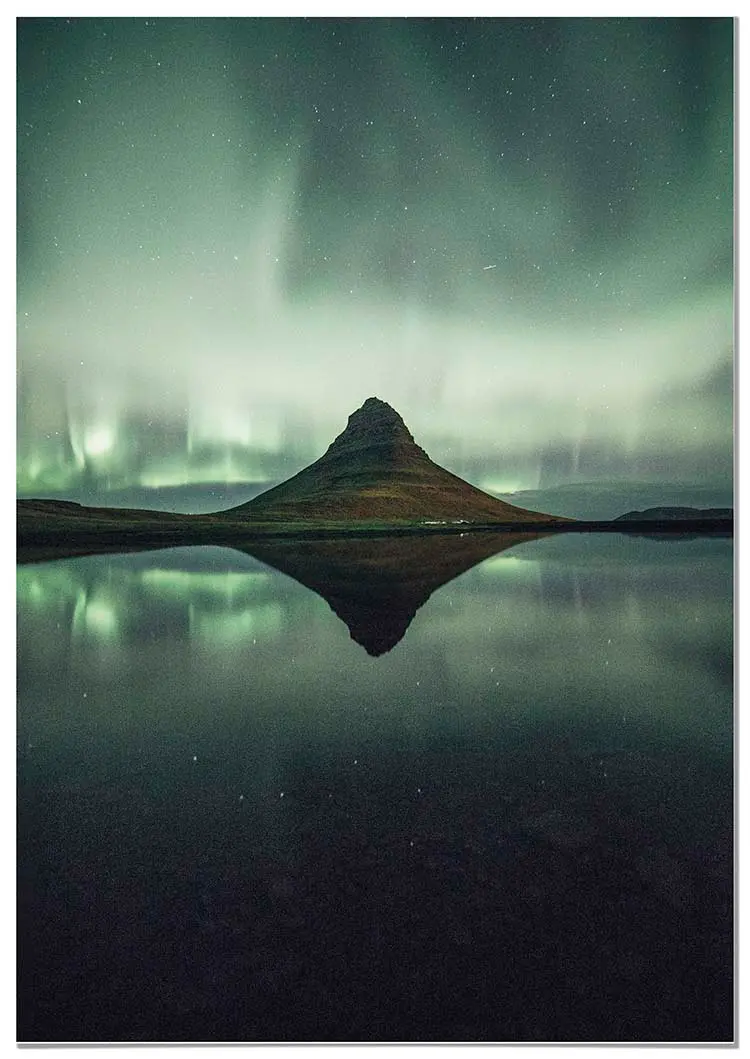 Cuadro Aurora Boreal Islandia