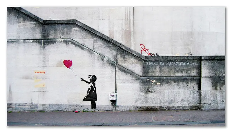 Cuadro Banksy Niña del Globo