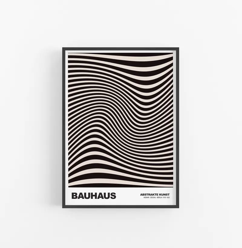 Cuadro Bauhaus Olas