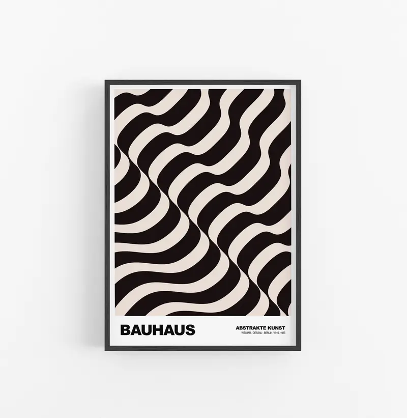 Cuadro Bauhaus Ondas
