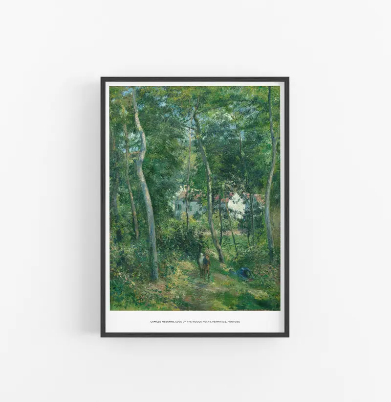 Cuadro Camile Pissarro Edge Of The Woods Near L Hermitage