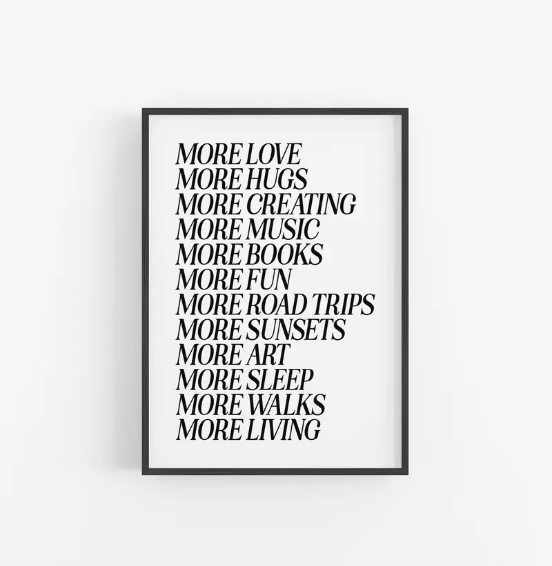 Cuadro con MarcocEclectic Tipografico Minimalista Negro Blanco
