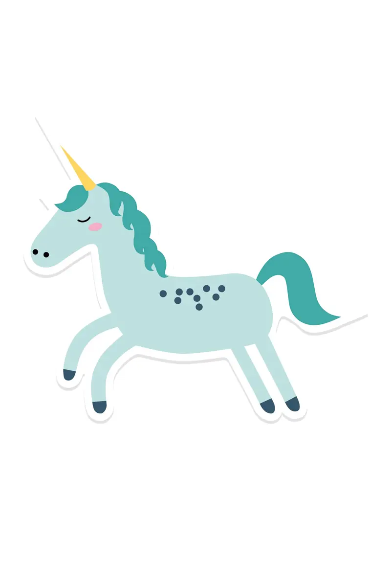 Cuadro decorativo Unicornio Shape