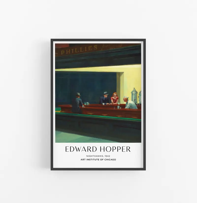 Cuadro Edward Hopper Nighthawks