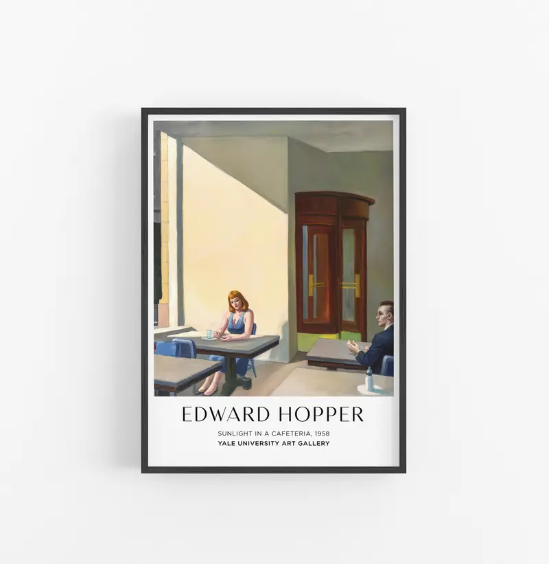 Cuadro Edward Hopper Sunlight In A Cafeteria