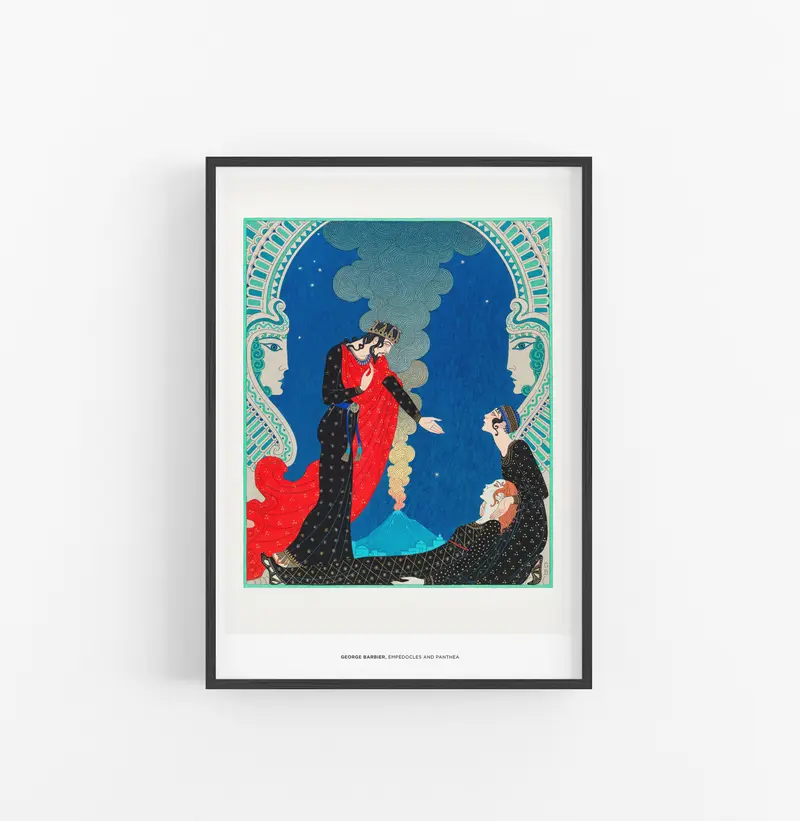 Cuadro Gerorge Barbier Empedocles And Panthea