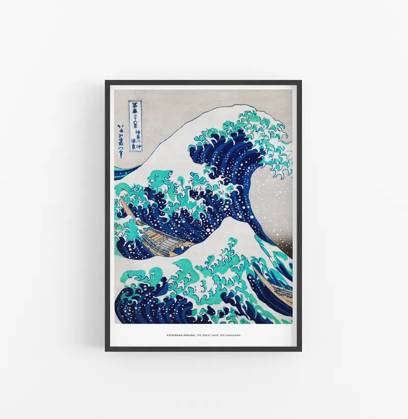 Cuadro Katsuskika Hokusai La Gran Ola De Kanagawa