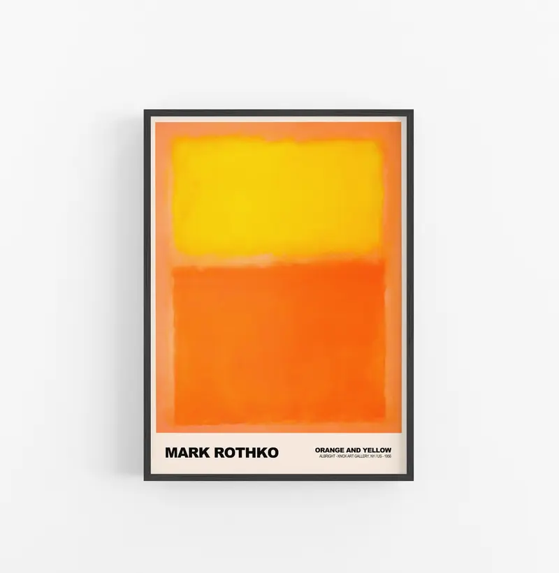 Cuadro Mark Rothko Orange Ang Yellow