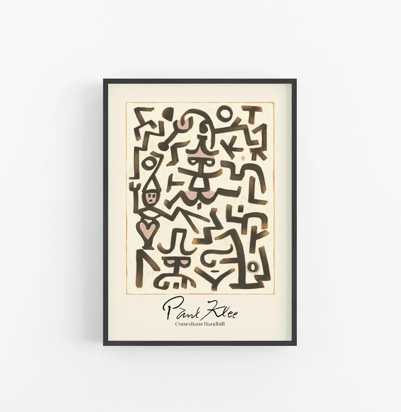 Cuadro Paul Klee Comedians Handbill