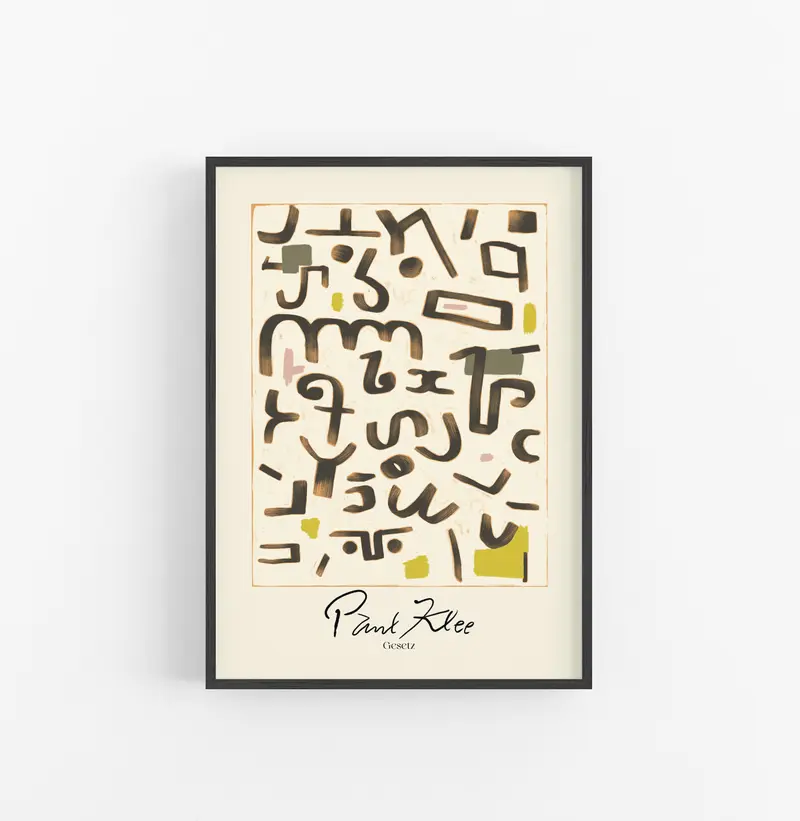 Cuadro Paul Klee Gesetz