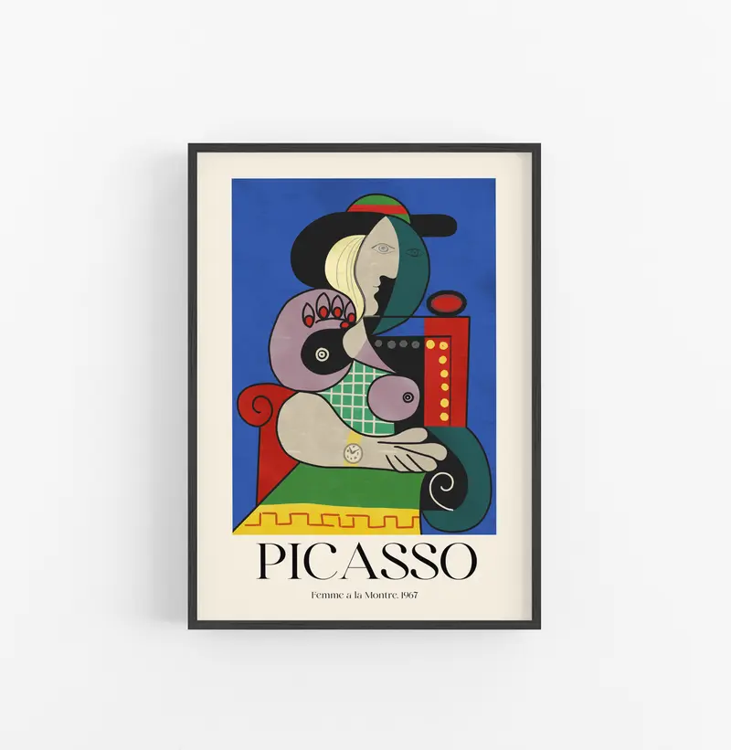 Cuadro Picasso Femme A La Montre