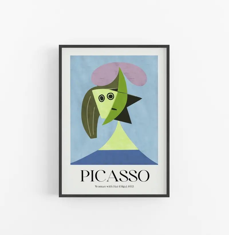 Cuadro Picasso Woman With Hat Olga
