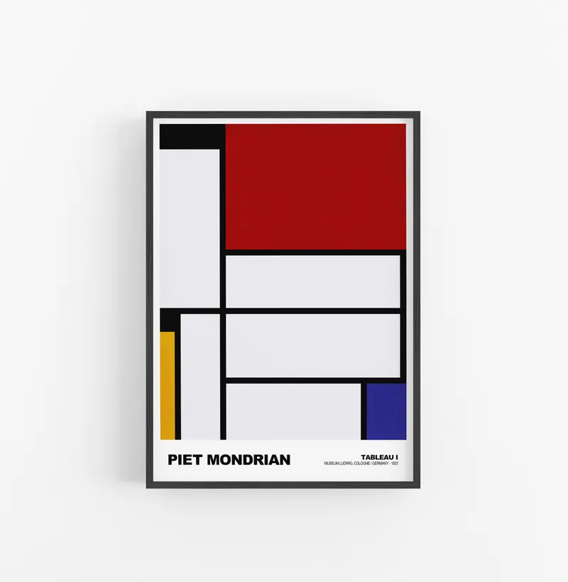 Cuadro Piet Mondrian tableau