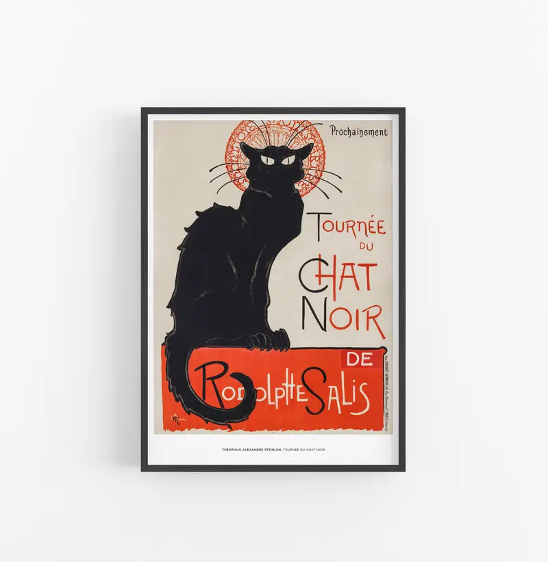 Cuadro Theophile Alexander Steinlen Tournee Du Chat Noir