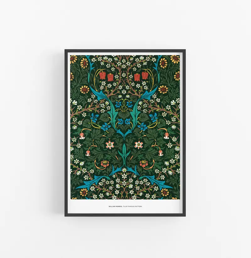 Cuadro William Morris Tulip Famous Pattern