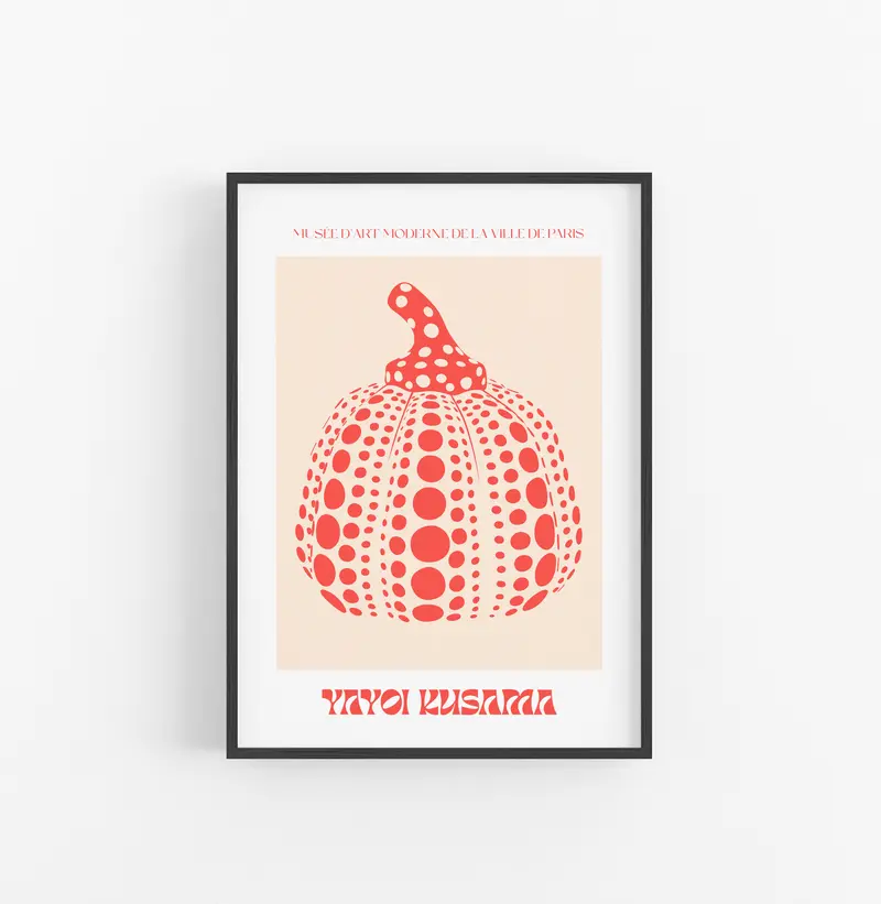 Cuadro Yayoi Kusama Calabazas