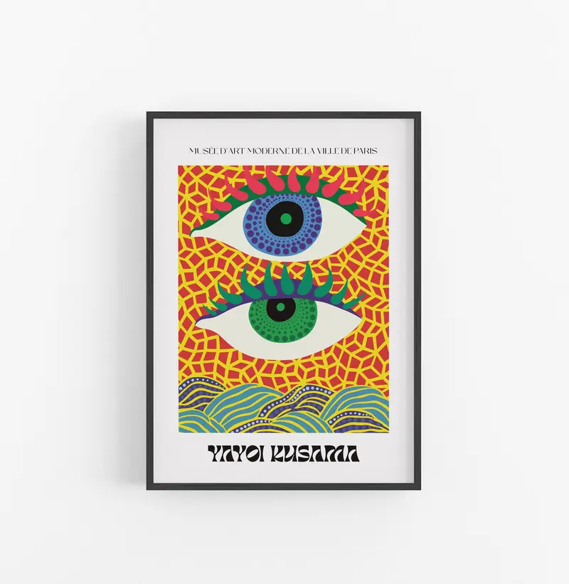 Cuadro Yayoi Kusama Ojos