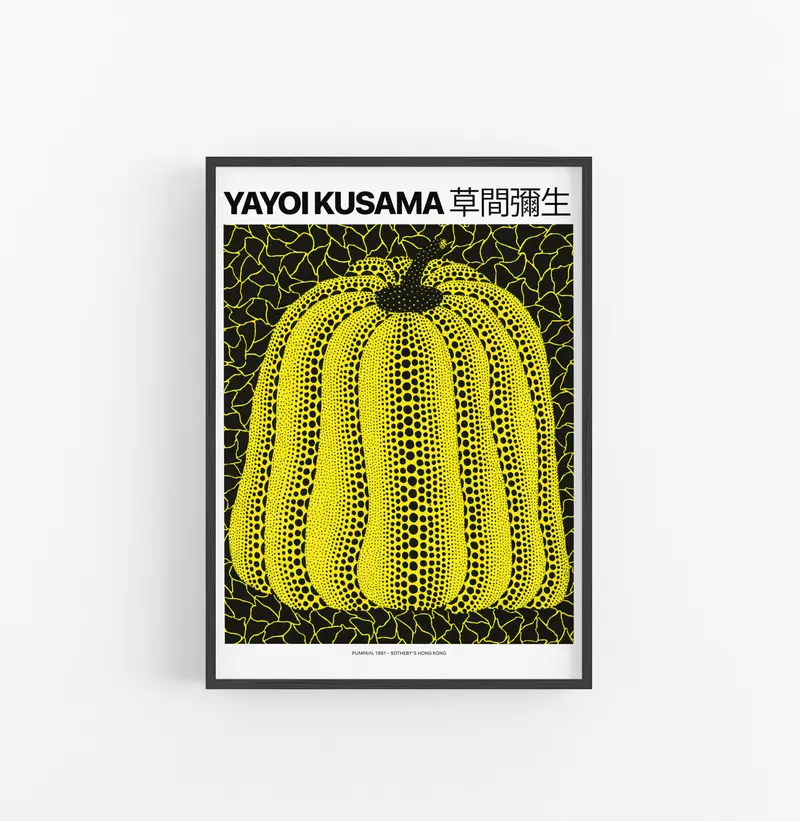 Cuadro Yayoi Kusama Pumkin Yellow