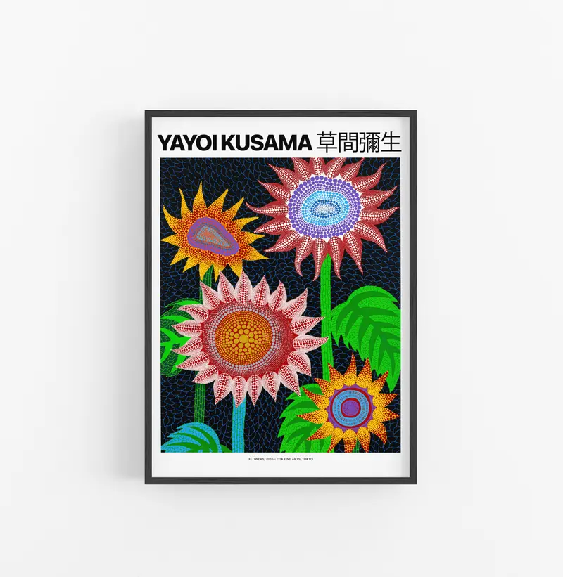 Cuadro Yayoi Kusama Sunflower