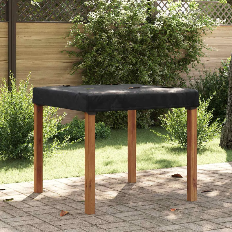 Cubierta de Mesa Liso Negro 102 x 102 x 15 cm tela