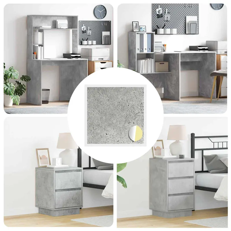 Cubierta de Tornillo Autoadhesiva 12 pcs Gris Concreto