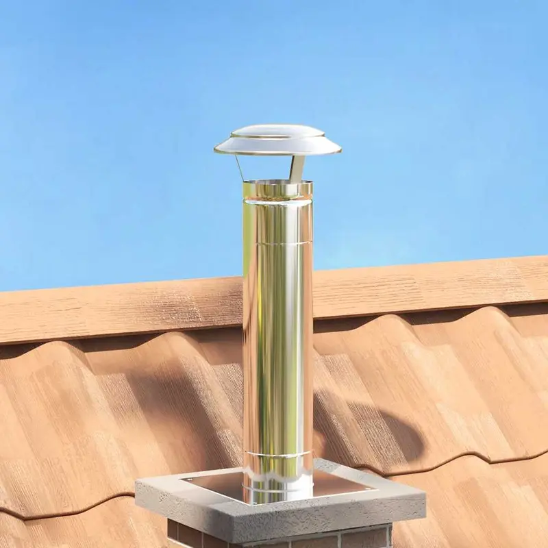 Cubierta para Chimenea Plateado 20 x 20 x 18 cm