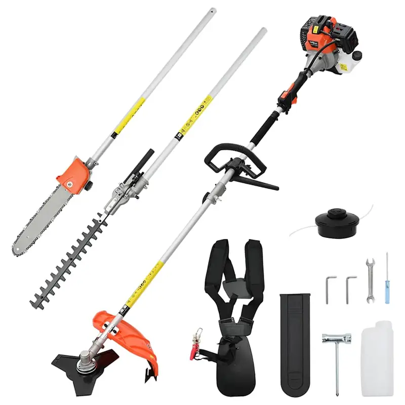 Desbrozadora multifunción 4 en 1 color naranja 52 cc 1,45 kW